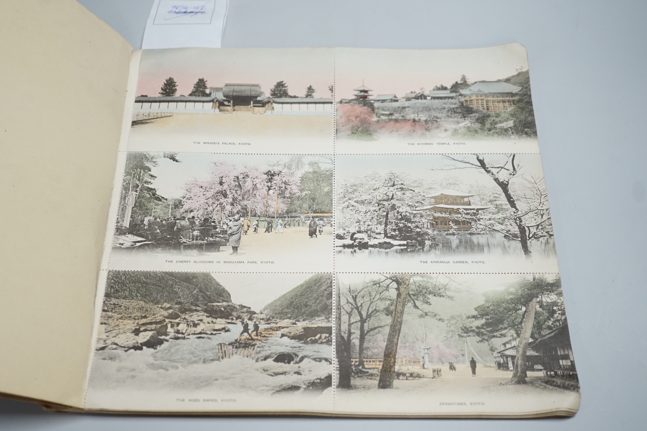 Postcards - Celebrated Sights of Japan, 72 postcards, published by Benrido, Kyoto, Japan